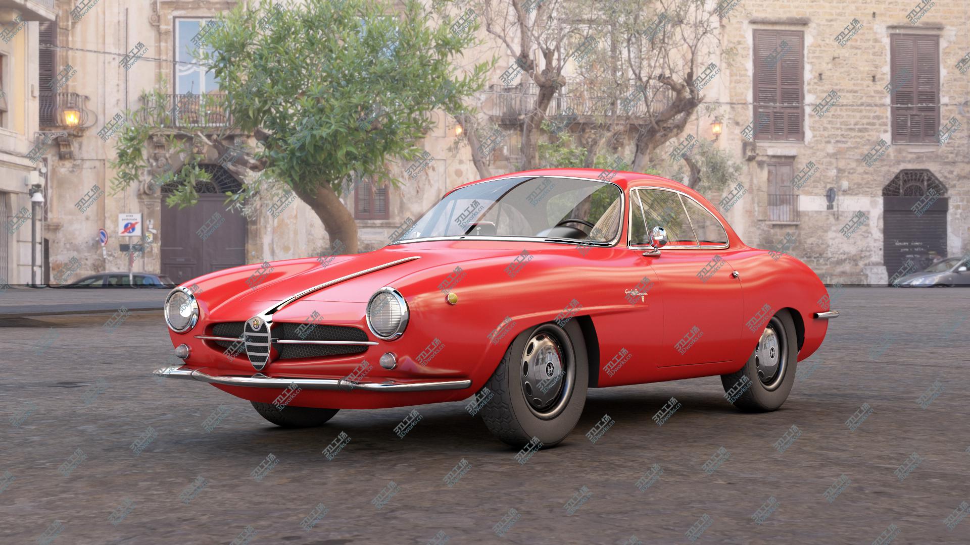 images/goods_img/2021040164/1961's Alfa Romeo Giulietta Sprint [Low Poly] 3D model/4.jpg